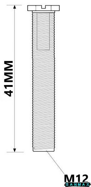Шуруп до зливу кухонної мийки 41 мм (BSWFERRULE-41) BSWFERRULE-41 фото