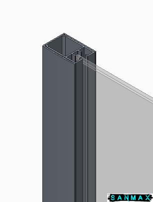 Шторки скляні на ванну Koer SR BS04-95x140-TR-07 прозоре скло 6мм, графіт (KR5404) KR5404 фото