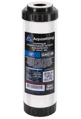 Картридж вугілля гранульоване Aquastrong 10" (GAC-40) GAC-40 фото