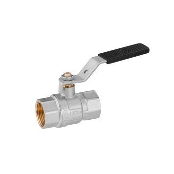 Кран кульовий Kroner 3/4" ВВ PN40 ручка, нікельований CV033216 фото