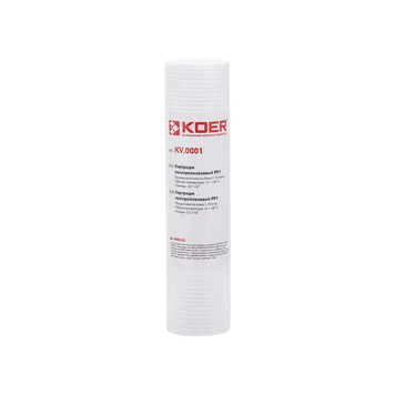Картридж поліпропіленовий Koer KV-01-2510-01 PP1 2,5"х10" (KR5240) KR5240 фото