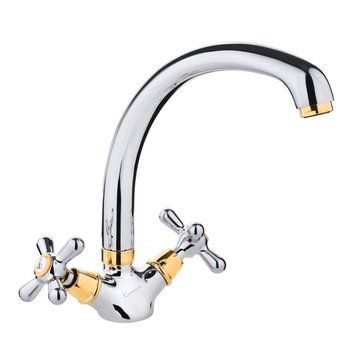 Змішувач Emmevi Deco classic для кухні Dominox CO12717 хр-зол CO12717 фото