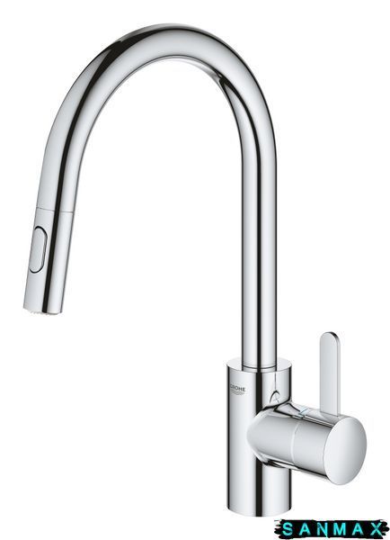 Змішувач для кухні з висувним виливом Grohe Eurosmart Cosmopolitan (31481001) 31481001 фото
