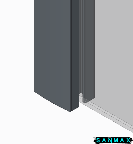 Шторки скляні на ванну Koer SR BS04-95x140-TR-07 прозоре скло 6мм, графіт (KR5404) KR5404 фото
