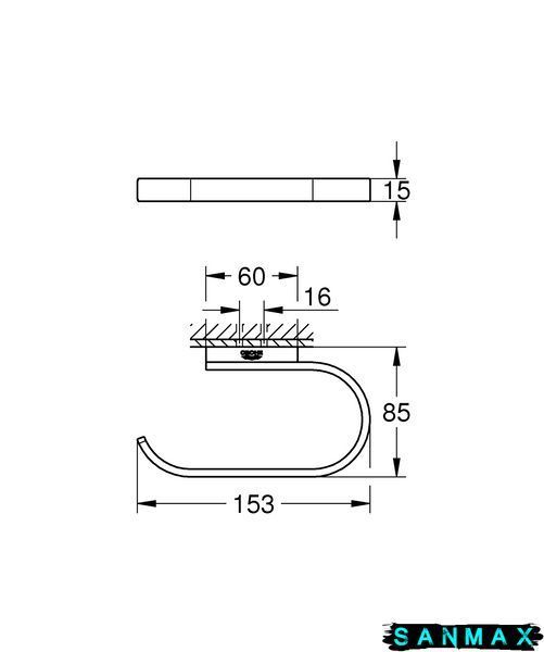 Тримач для туалетного паперу Grohe Selection (41068000) 41068000 фото