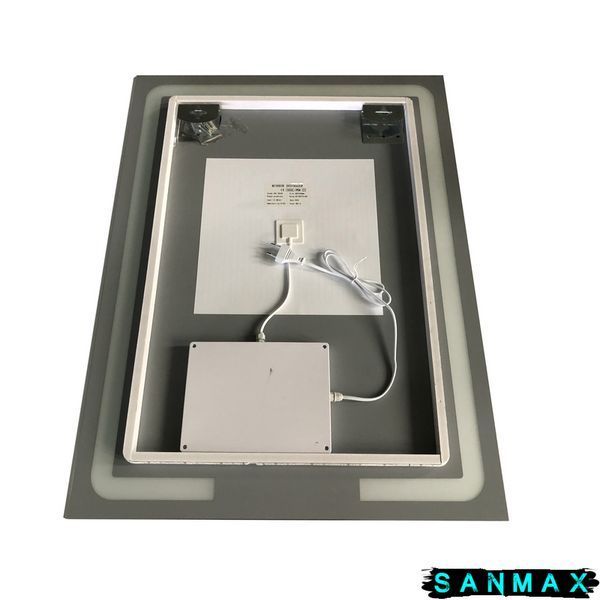Дзеркало Zerix Prime MR02-60x80 з LED Touch, Anti-fog, димером, регулятором яскравості (ZX6051) ZX6051 фото