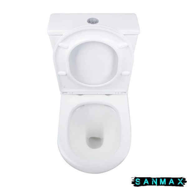 Чаша унітазу-компакту Mixxus Bevel-0405-R Bowl 605х370х800 Rimless без сидіння (MI8352) MI8352 фото