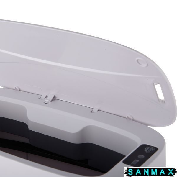 Відро для сміття сенсорне овальне Mixxus Flat-TC0109 Білий 9 л колір білий (MI7074) MI7074 фото
