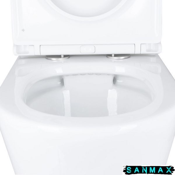 Чаша унітазу-компакту Mixxus Bevel-0405-R Bowl 605х370х800 Rimless без сидіння (MI8352) MI8352 фото