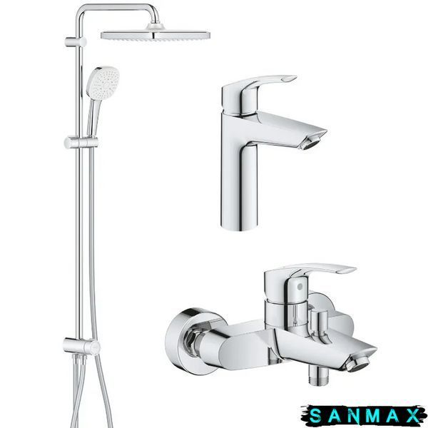Набiр змiшувачiв 3 в 1 для ванни Grohe Eurosmart (UA123246R1) UA123246R1 фото