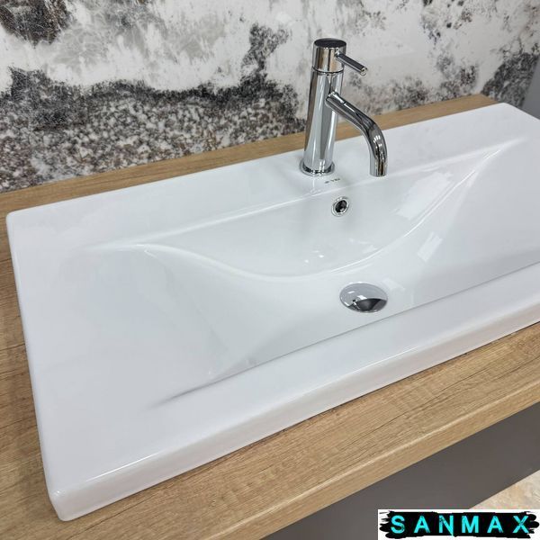Умивальник врізний Vbi Fanusa 80 Білий VBI-018065 фото