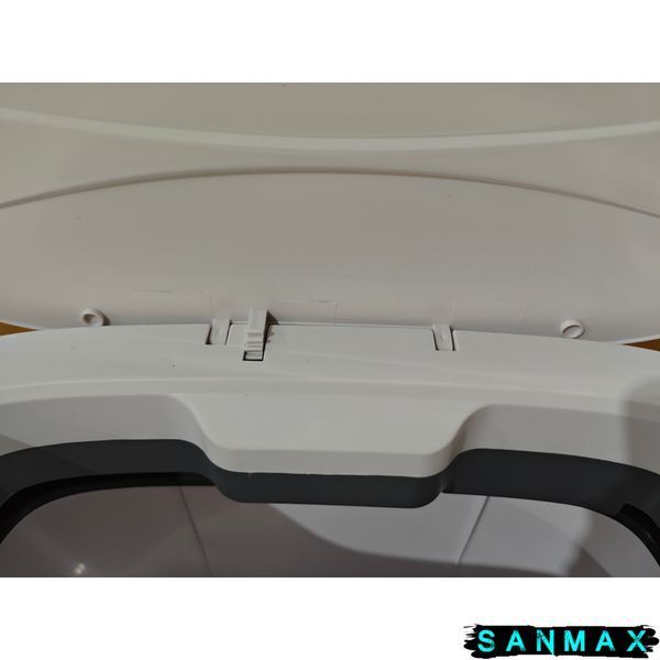 Відро для сміття сенсорне овальне Mixxus Flat-TC0109 Білий 9 л колір білий (MI7074) MI7074 фото
