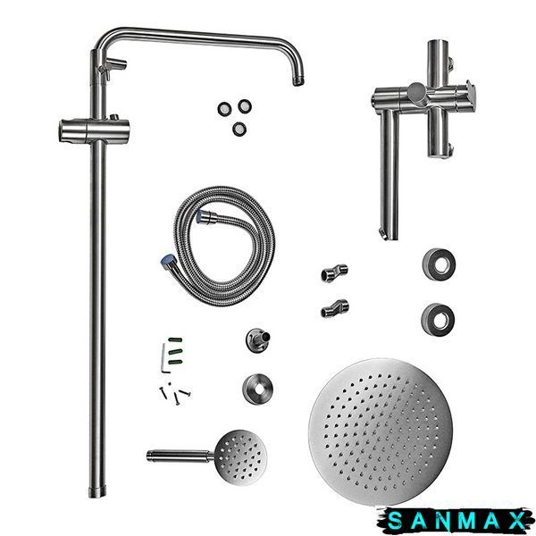 Душова система зі змішувачем Mixxus Dax-007-J Нерж (MI6075) MI6075 фото