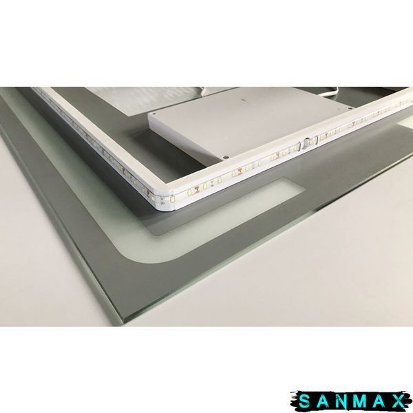 Дзеркало Zerix Prime MR02-60x80 з LED Touch, Anti-fog, димером, регулятором яскравості (ZX6051) ZX6051 фото