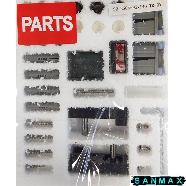 Шторки скляні на ванну Koer SR BS04-95x140-TR-07 прозоре скло 6мм, графіт (KR5404) KR5404 фото