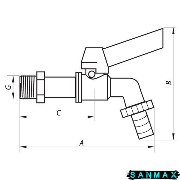 Кран поливу 1/2 Nolf NF.240 (NF2974) NF2974 фото
