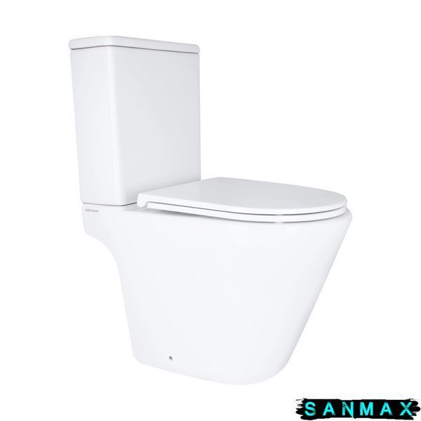 Чаша унітазу-компакту Mixxus Bevel-0405-R Bowl 605х370х800 Rimless без сидіння (MI8352) MI8352 фото
