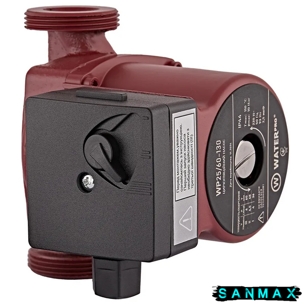 Насос циркуляційний Waterpro WP25/60-130 з кабелем, без гайок (WP3339) WP3339 фото