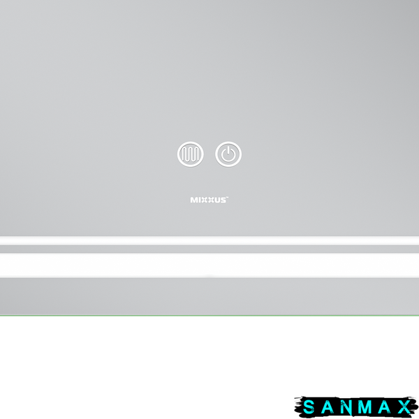 Дзеркало Mixxus Premium Quadro MR20-100x80 (Led Touch, Anti-fog, димер, лінза) (MP6623) MP6623 фото
