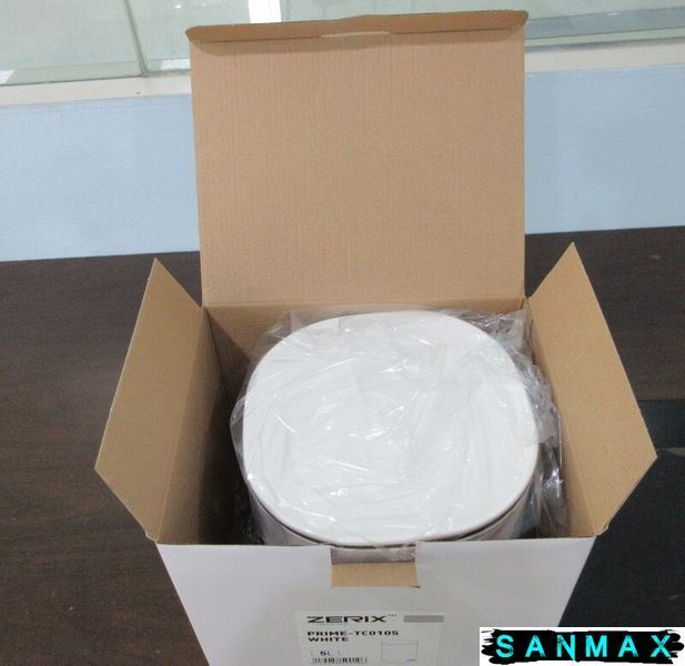 Відро для сміття з плавним закриттям овальне Zerix Prime-TC0105 Білий 5л колір білий (ZX5901) ZX5901 фото