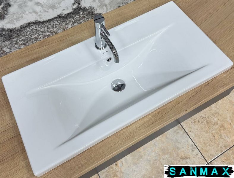 Умивальник врізний Vbi Fanusa 80 Білий VBI-018065 фото