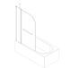Шторки скляні на ванну Koer SR BS04-95x140-TR-07 прозоре скло 6мм, графіт (KR5404) KR5404 фото 3