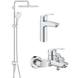 Набiр змiшувачiв 3 в 1 для ванни Grohe Eurosmart (UA123246R1) UA123246R1 фото 3