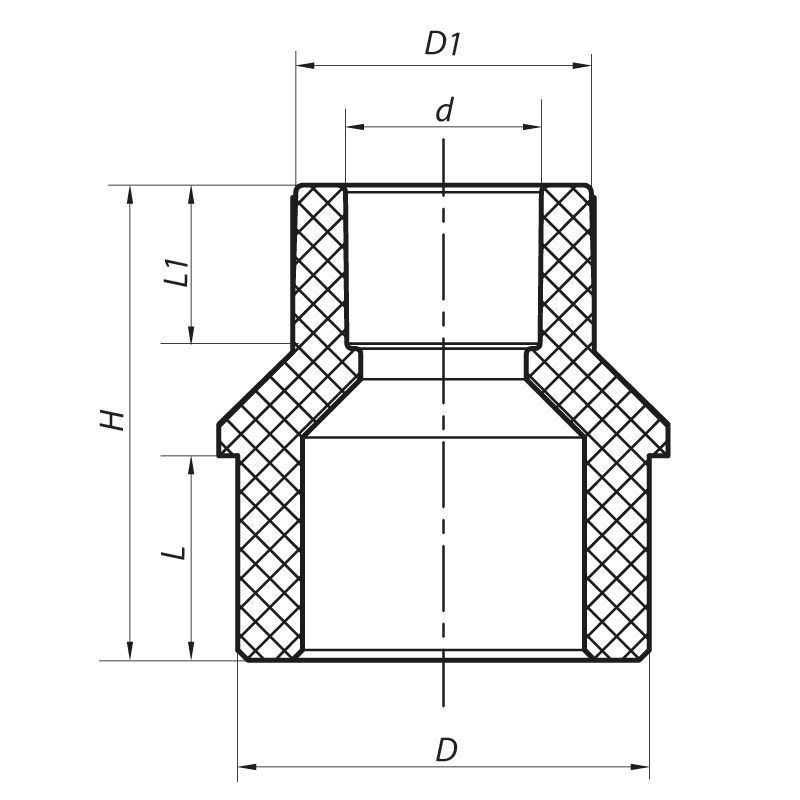 Муфта редукційна ЗВ 25x20 PPR Koer K0056.PRO 100/1200 (KP0066) KP0066 фото