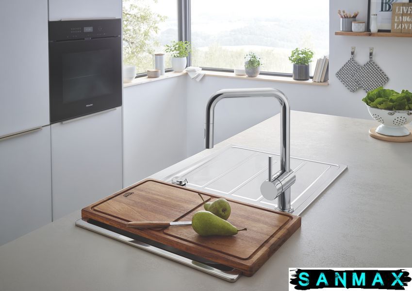 Змішувач для кухні з висувним виливом Grohe Minta (32322002) 32322002 фото
