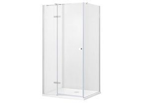 Кабіна квадратна Besco Pixa 90x90x195 ліва, скло прозоре, профіль хром PKL-90-195-C фото