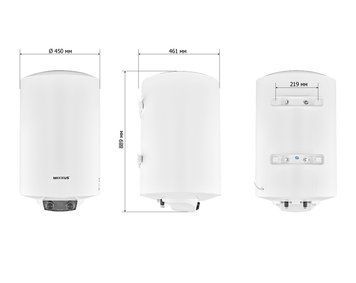Бойлер Mixxus 100л EWH-08100 Round Dry круглий вертикальний сухий тен 2 kW (WH0610) WH0610 фото