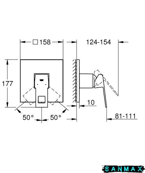 Вбудована душова система Grohe Eurocube (24061000) 24061000 фото