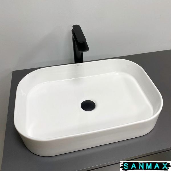 Умивальник накладний Vbi Vestone 55 Білий VBI-017001 фото