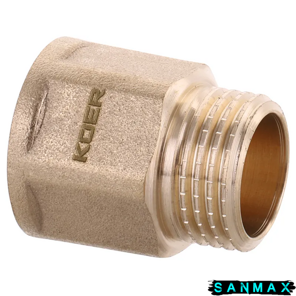 Подовжувач латунний 1/2-20мм Koer WM.E06-20.WN (KR3010) KR3010 фото