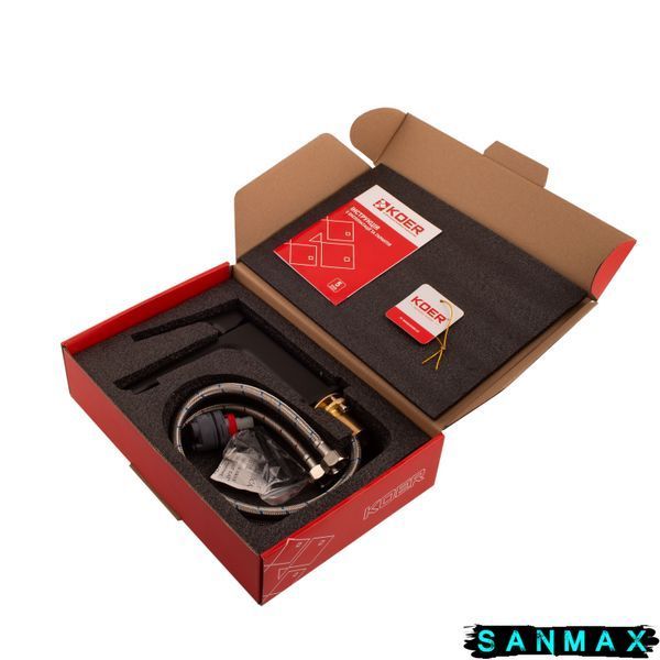 Змішувач для умивальника Koer KB-10031-05 Чорний (KR5431) KR5431 фото