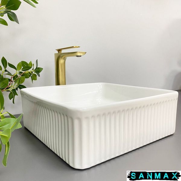 Умивальник накладний Vbi Bolzano Білий VBI-013800 фото