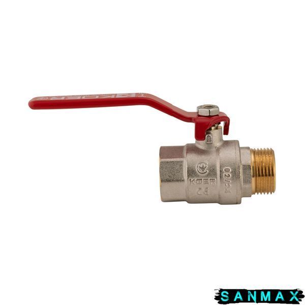 Кран кульовий 3/4 РГШ Вода Koer KR.215 Червона ручка (KR0044) KR0044 фото
