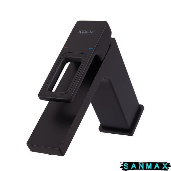 Змішувач для умивальника, чорний Koer KB-10009-05 (KR3499) KR3499 фото