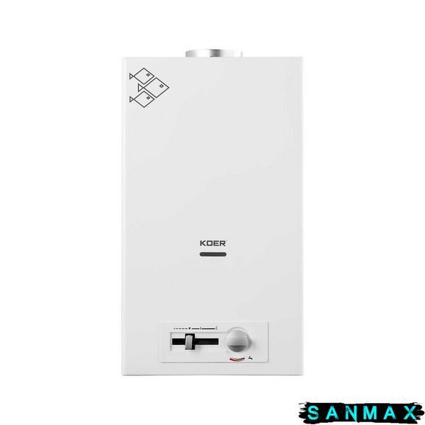 Газова колонка Koer KWH.G0410 Білий димохідна з п'єзорозпалом 10 л/хв (колір білий) (KR5663) KR5663 фото
