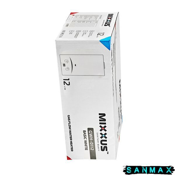 Газова колонка димохідна Mixxus 12 л Gwh-0112 Basic Біла (WH0029) WH0029 фото
