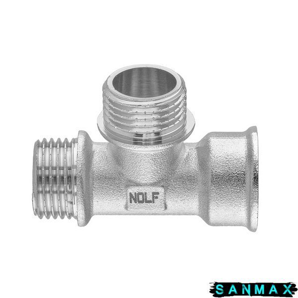 Трійник нікельований 1/2 ВЗЗ Nolf Nfc.T06Fmm-N (NF3099) NF3099 фото