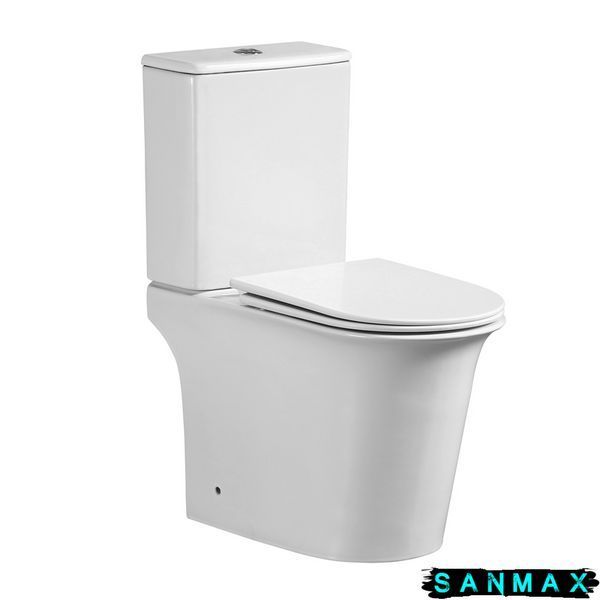 Чаша унітазу-компакту Mixxus Wave-0405-R Bowl 630х350х795 Rimless без сидіння (MI8363) MI8363 фото