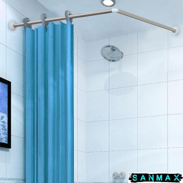 Штанга для шторки кутова Zerix CRS-A-90x90 90x90cm (нержавіюча сталь) (блістер) (ZX6101) ZX6101 фото