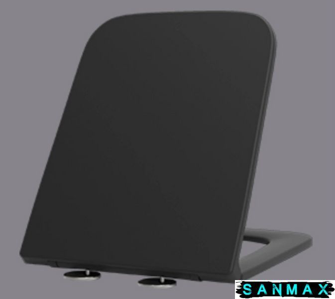 Унітаз підвісний Mixxus Premium Quadro-0302-R Чорний 530x360x365mm, система змиву Rimless (MP6455) MP6455 фото