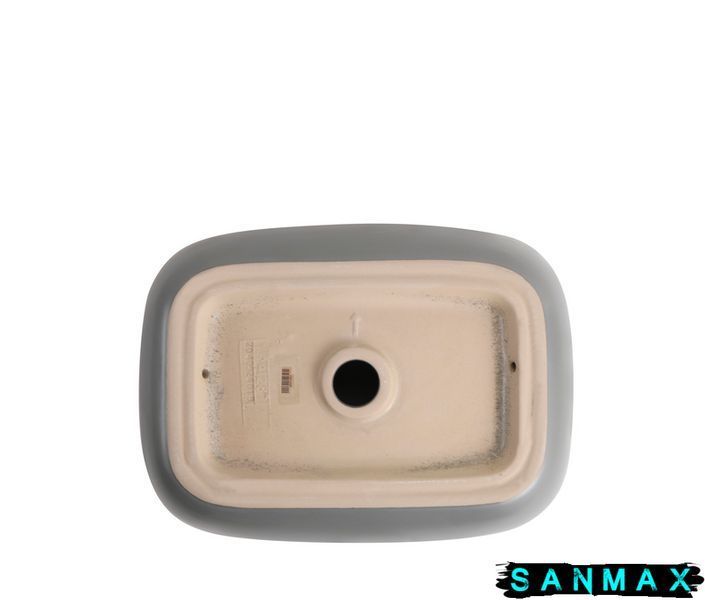 Умивальник накладний керамічний Mixxus Premium Diverse-0116 Gray 455x330x135mm Сірий (MP6651) MP6651 фото
