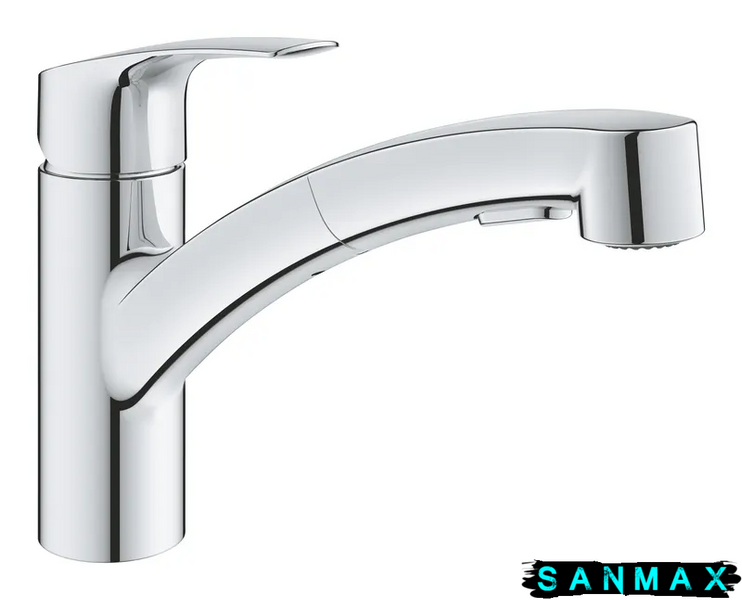 Змішувач для кухні з висувним виливом Grohe Eurosmart New (30305001) 30305001 фото