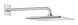 Верхній душ з настінним кронштейном Grohe Rainshower Mono (26563000) 26563000 фото 2