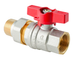 Кран з американкою Koer Extreme KE.227-15 - 1/2" ручка "метелик" червона (KR5765) KR5765 фото 1