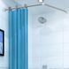 Штанга для шторки кутова Zerix CRS-A-90x90 90x90cm (нержавіюча сталь) (блістер) (ZX6101) ZX6101 фото 7