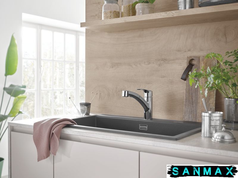 Змішувач для кухні з висувним виливом Grohe Eurosmart New (30305001) 30305001 фото